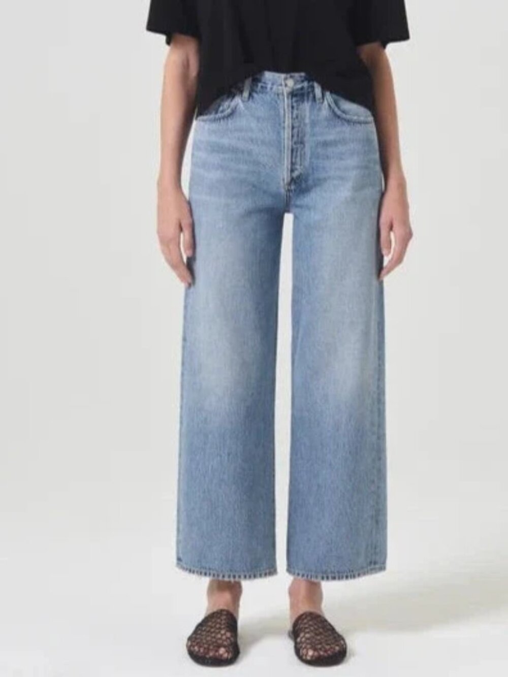 AGOLDE Ren High-Rise Wide Leg Jeans Size 29 In Disclosure Contemporary